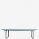 Hans J. Wegner / Carl Hansen & Søn.
CH 808 - Sofabord m. glas plade og stål stel.
1 stk. på lager
