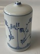Blåmalet (Musselmalet), saltbøsse jernporcelæn.
Højde 7,0 cm.