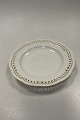 Royal Copenhagen Flora Danica Hvid Gennembrudt Spisetallerken No. 554 / 3553