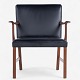 Ole Wanscher / A. J. Iversen.
Armchair in mahogany and black leather.
1 pc. in stock
