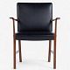 Ole Wanscher / A.J. Iversen
Armchair in mahogany and black leather.
1 pc. in stock
