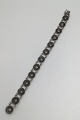 Georg Jensen Sterling Sølv Marguerit Armlænke, sort