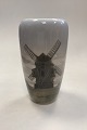 Royal Copenhagen Vase med Mølle No. 1851/1049
