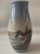 Bing & Grøndahl Vase, Motiv hus og Vej i Landskab.
Dek. Nr. 602-5249.