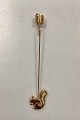 Georg Jensen Golden Christmas Candleholder - Squirrel 2004