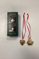 Georg Jensen Golden Christmas Julepynt - Julegris og Hjerte 2003