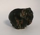Royal Copenhagen. Stoneware elephant figurine. Model 20225. Height 5.5 cm. (1 
quality)