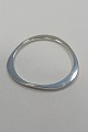 Modern Triangular shaped Armring Bangle in Sterling Silver