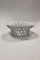 Royal Copenhagen White Flora Danica / Pearl Pattern Fruit Bowl No. 397