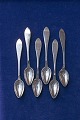 Danish silver flatware, set of 6 tea spoons 14cms with hallmark GS
