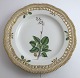 Royal Copenhagen. Flora Danica plate w. open-work border. Diameter 25 cm. Model 3553. (1 quality). Pyrola minor