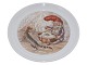 Royal Copenhagen ChristmasSmall dish with gnome and cat 10.2 cm.