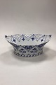 Royal Copenhagen Blue Fluted Full Lace Fruit Basket/Oval Bowl No. 1059