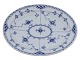 Blue Fluted Half LaceSmall platter #751