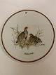 Hunting Set Mads Stage Butter Plate / Plate, (Perdix perdix) PartridgeDiameter 16 cm.