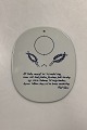 Royal Copenhagen Piet Hein Gruk Platte fra 1980