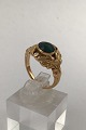 Georg Jensen 18K Guld Ring No. 208 (Turkis) (1930 - 1945)