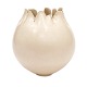 Tove Anderberg vase. Tove Anderberg, 1942-2021, vase udført i keramik med beige glasur. Signeret. H: 17cm. D: 16cm