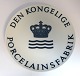 Royal Copenhagen forhandler platte. Diameter 25,5 cm