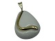 Royal CopenhagenLarge pendant in white porcelain and gilded silver