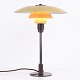 Bordlampe af Poul Henningsen Model PH 3½/2½ med Gul Metal Overskærm for Louis Poulsen, 1930erne
