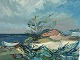 Åge StrandBåd ved havet1600kr