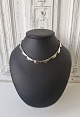 Hermann Siersbøl vintage collier i sterlingsølv 44 cm.