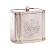 Regence silver tea caddy by Johan Mehl, Viborg, Denmark, 1725-65. H: 8cm. W: 7,7cm