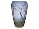 Royal Copenhagen Større vase med birketræer