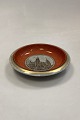 Royal Copenhagen Orange/grå skål i krakele - Rosenborg