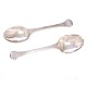 Pair of Danish late 17th century silver spoons by E. A. Winther, Aarhus, dated 1696. L: 19,5cm