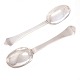 Two Danish early 18th century silve spoons by A. C. Schefmand, Aarhus, 1730 & M. C. Kirchhoff, Kopenhagen, ca. 1720L: 20cm