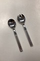 Georg Jensen Bernadotte Sterling Sølv / Stål Salat Sæt No. 132