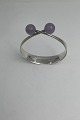 Hans Hansen Sterling Silver Bracelet No 243 Purple Quartz