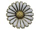 Lille Sølv Marguerit Broche fra 1968-1975