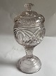 Irsk pokal med låg i slebet glas 19. Århundrede