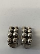 Earrings with clips in Sterling silverLength 1.5 cm