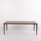 Aflangt Sofabord i Palisander med Runde Tilspidsede Ben Dansk Design 1960erne