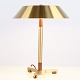 Jo Hammerborg President Bordlampe i Teak og Messing Fog & Mørup 1960erne