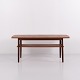 Sofabord i teak med hylde dansk design fra 1960