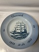 Bing & Grøndahl Platte Skoleskibet Danmark Jubilæum Skibs Platte 50 år 1933 - 1983.