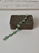 Volmer Bahner vintage hjerte barnearmbånd i sterlingsølv og grøn emalje