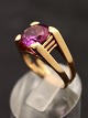 14 karat guld ring med ametyst