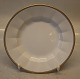 Palace 8518-1535 Sidetallerken 17.5 cm  (617)  Kongelig Dansk Kantet Porcelæn(Palads) guld & grå/ platinkant