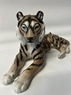 Royal Copenhagen figur, Tiger.Dec. Nr. 714.Længde 31,0 cm.