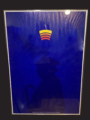 Poster, Frank Lloyd Wright, Guggenheim Museum
H: 100 cm, W: 70 cm with frame
