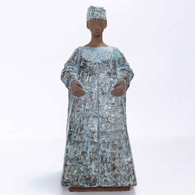 Tut Fog / Bing & Grøndahl
Sculpture in blue and unglazed stoneware.
1 pc. in stock
